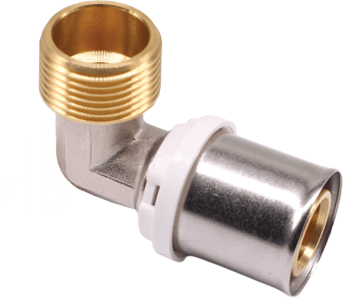 K-FLEX пресс-фитинг угол 90°с наружной резьбой 16х1/2″ мм